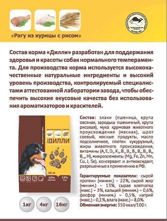 ᐉ обзор и отзывы корма для собак дилли - ➡ motildazoo.ru