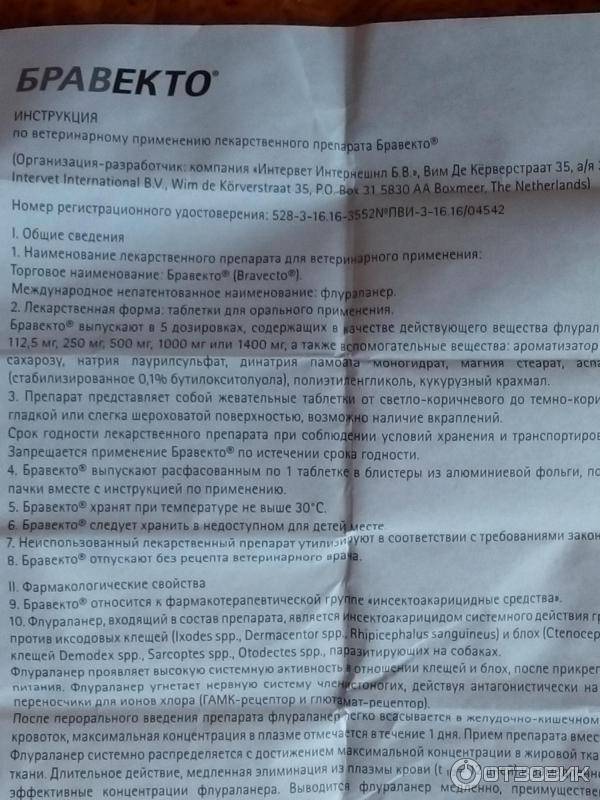 Бравекто для собак: польза или вред для животного