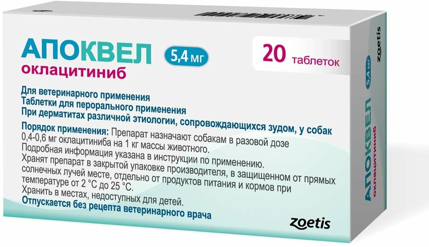 Апоквель для собак - инструкция, отзывы и аналоги препарата