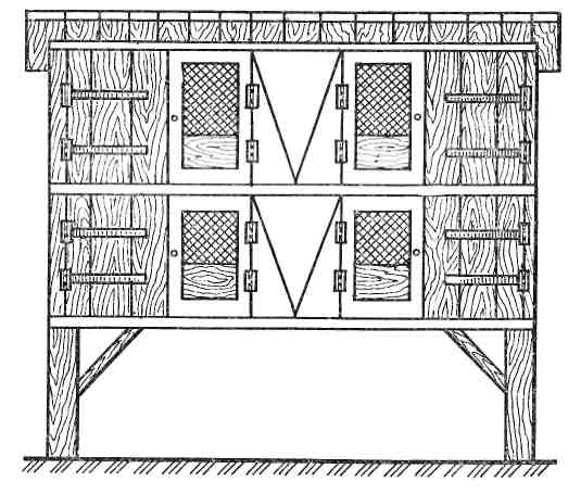 Схема как построить клетку для кроликов