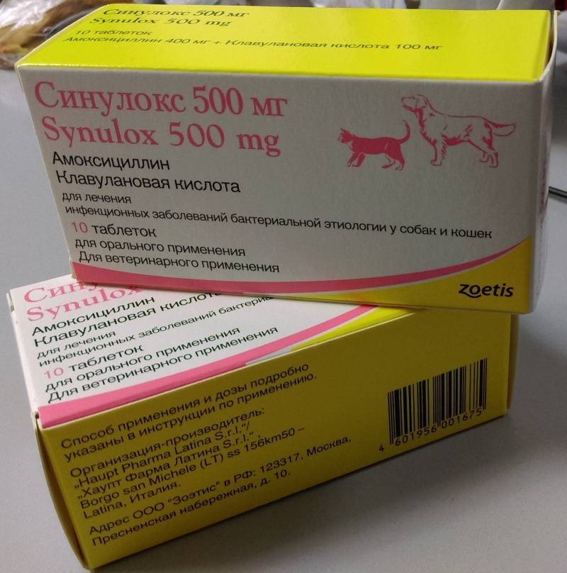 Синулокс 250 мг, 10 таб/уп