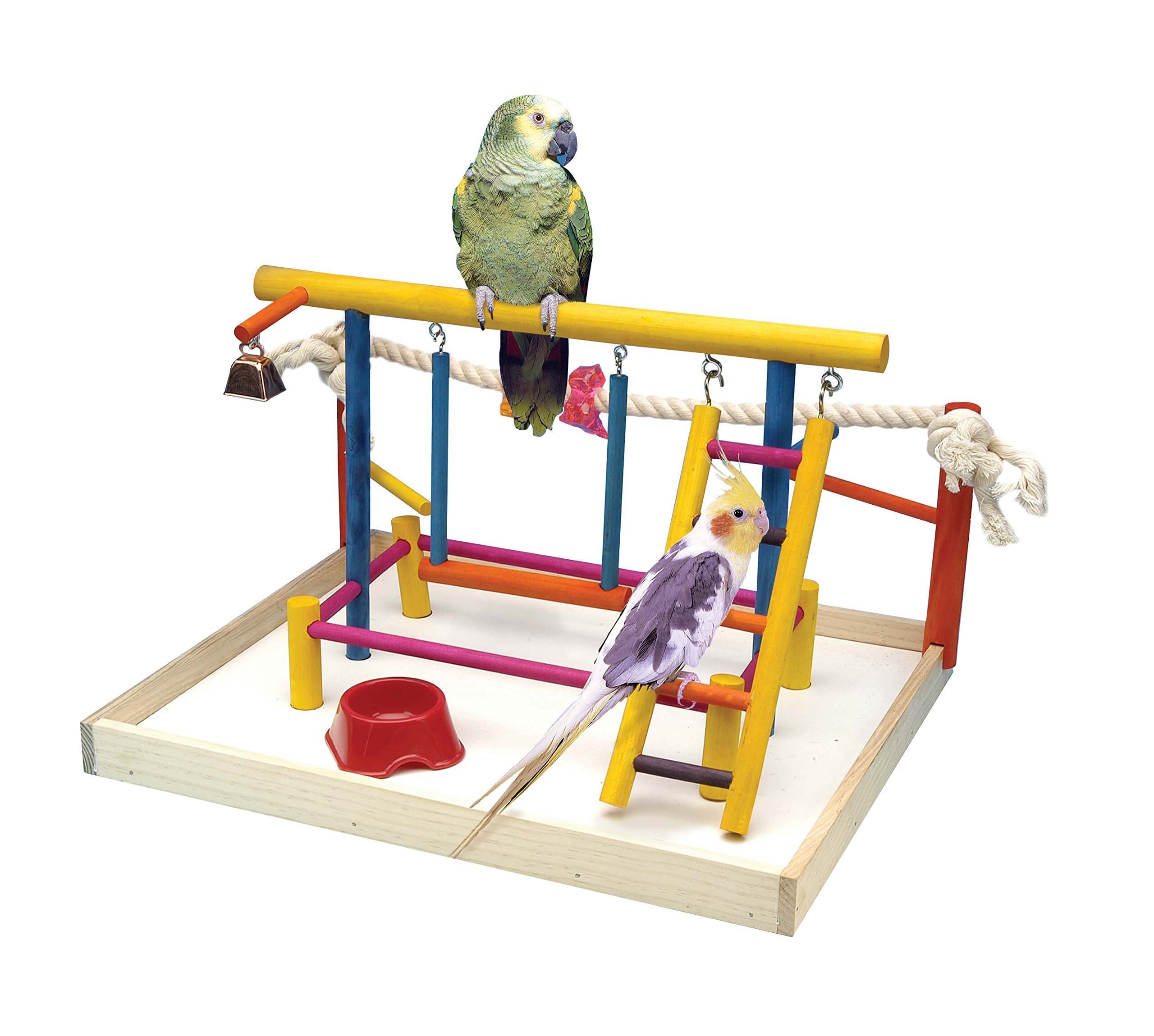 Игровая площадка (стенд) для попугая своими руками
