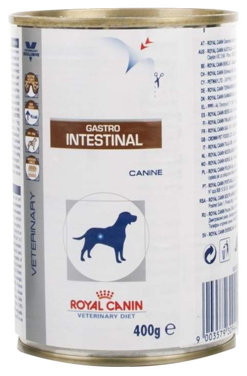Обзор состава консерв и сухих кормов royal canin gastro intestinal для собаки