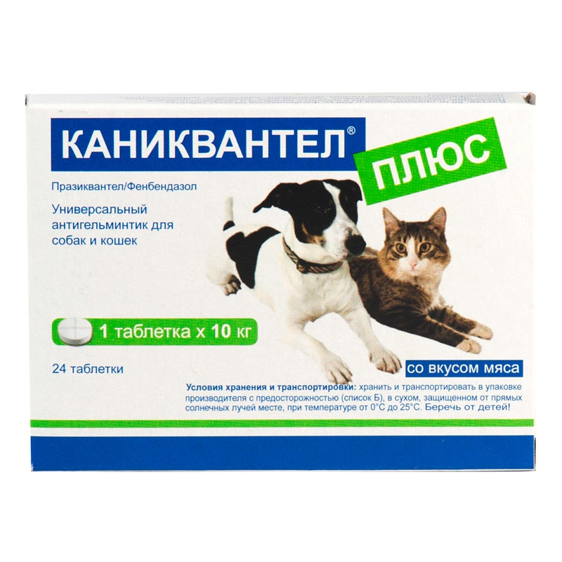 Схема глистогонки кошек