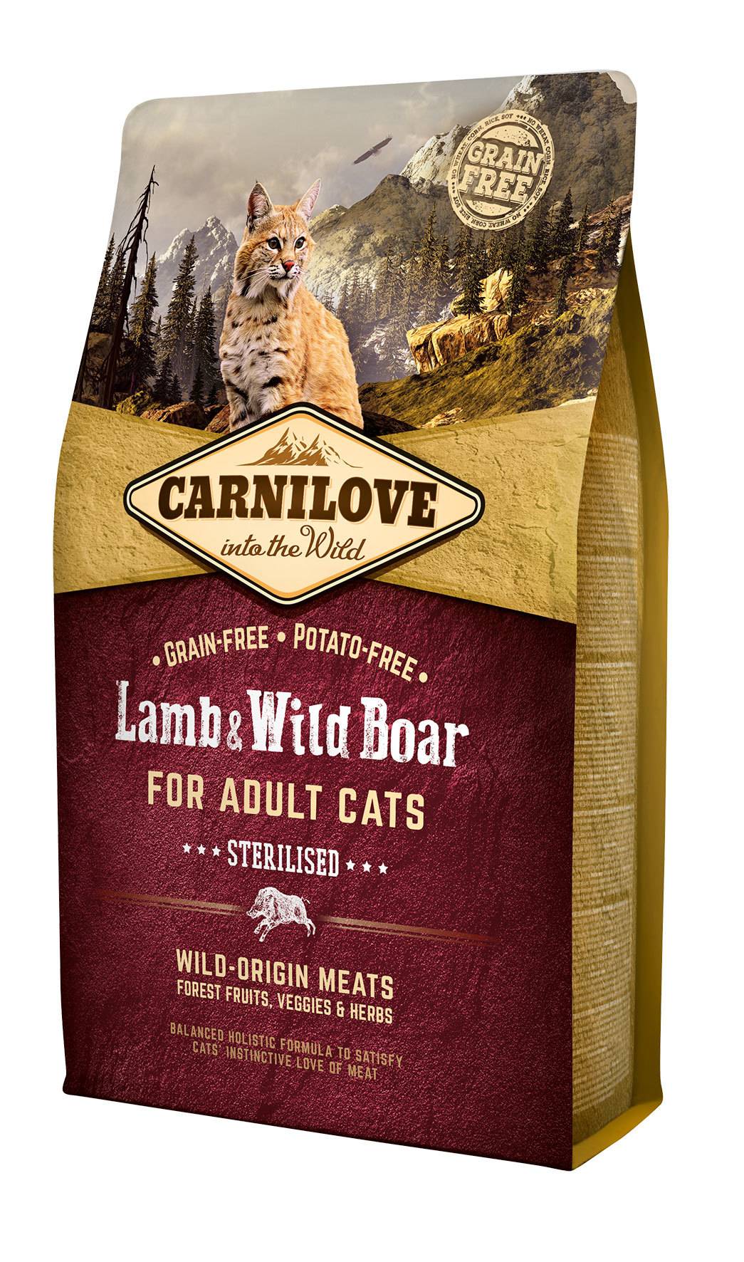 Сухой корм-холистик carnilove для кошек