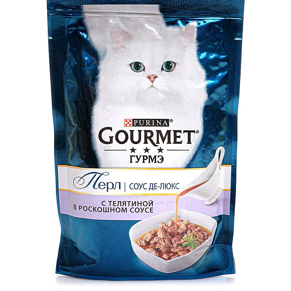 Обзор кормов для кошек гурме (gourmet)