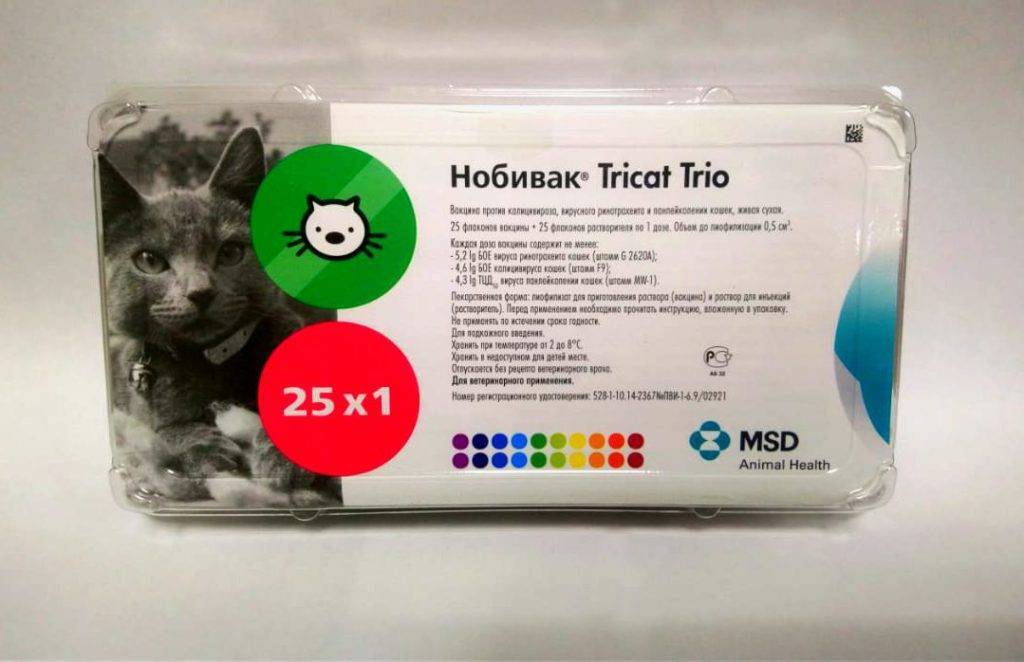 Вакцина нобивак трикет трио для кошек - инструкция по применению
