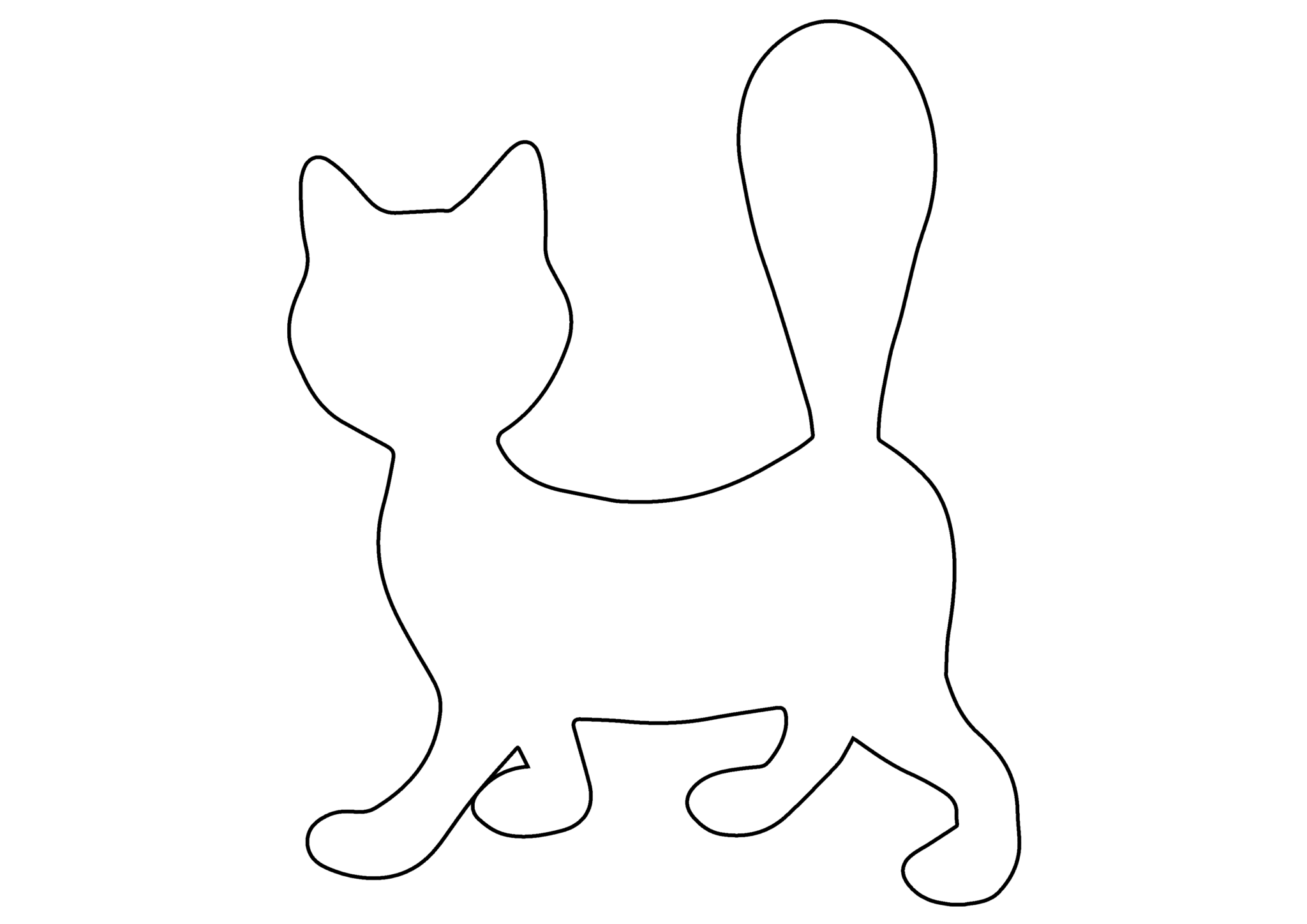 Аппликация кошка (55 идей + техники) для детского садика).