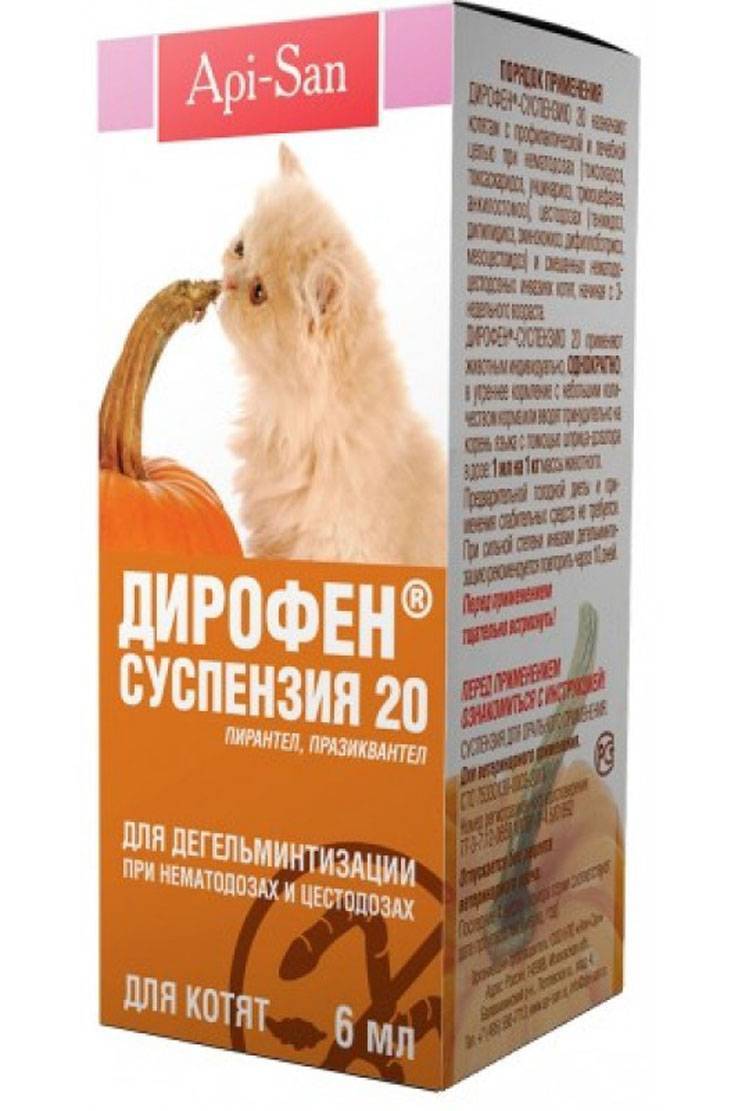 Как дирофен для кошек уничтожает глистов