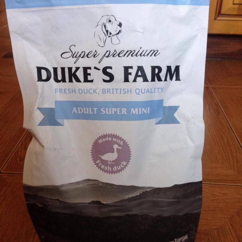 Корма для собак duke’s farm