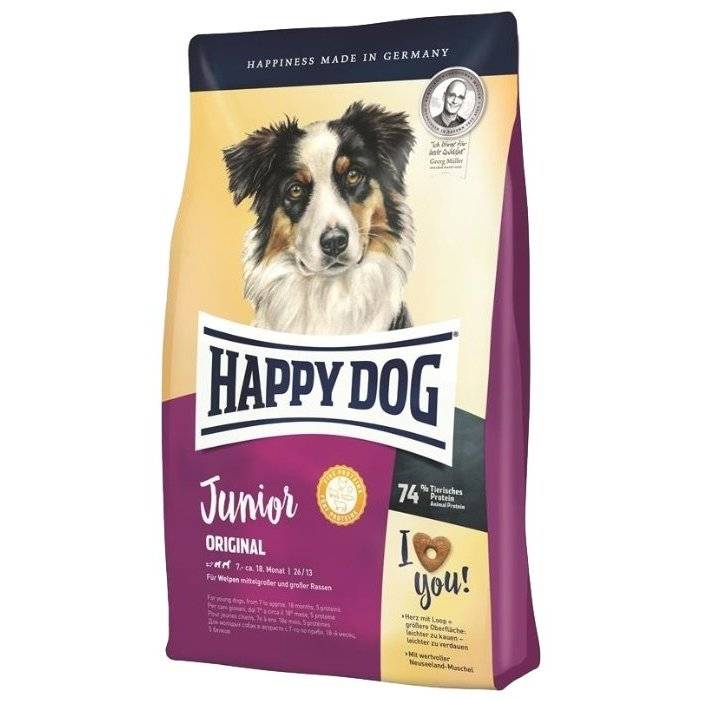 Корм для собак happy dog («хэппи дог»): описание, состав, плюсы и минусы, линейки продуктов