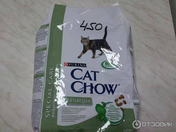 Корм кэт чау (cat chow) для кошек
